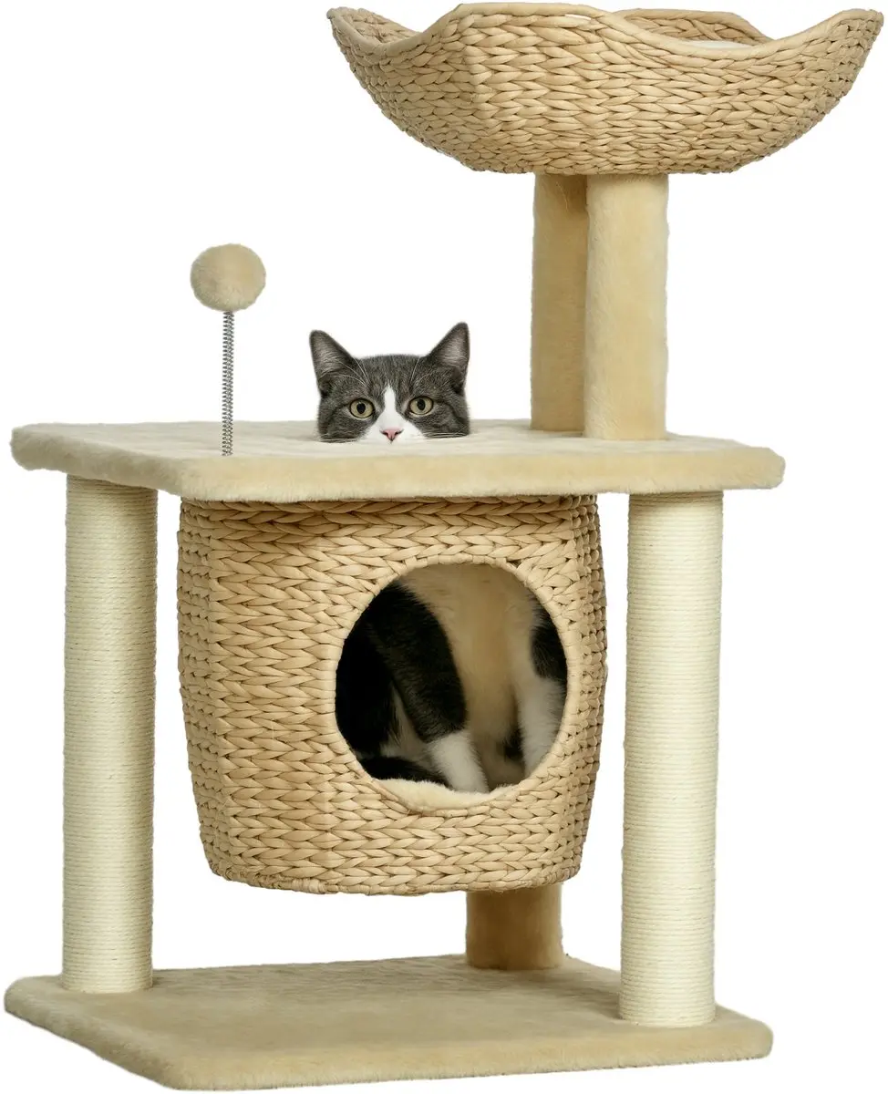Pawhut Kattenkrabpaal 74cm