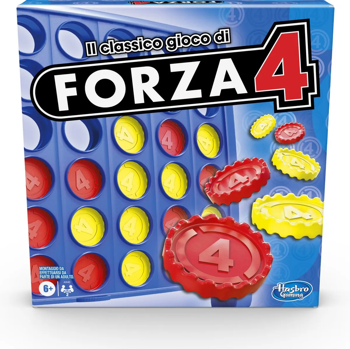 Hasbro Forza 4 Bordspel - 2 Spelers - afbeelding 6 van 6