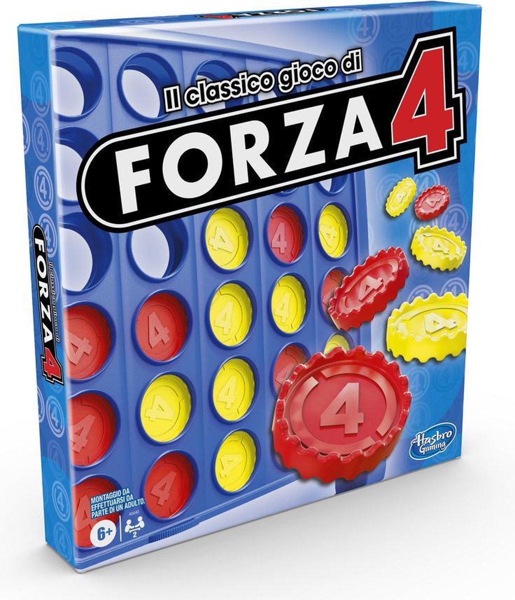 Hasbro Forza 4 Bordspel Strategie - Familiespel voor 6+ jaar - Multiplayer