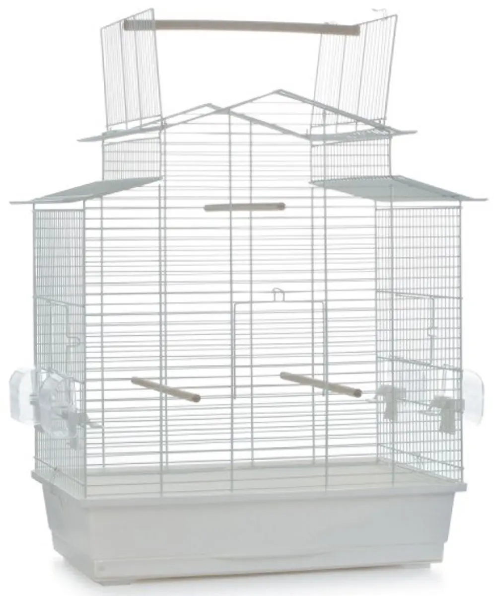 Beeztees Iza 3 Vogelkooi - 59x38x65cm - Wit