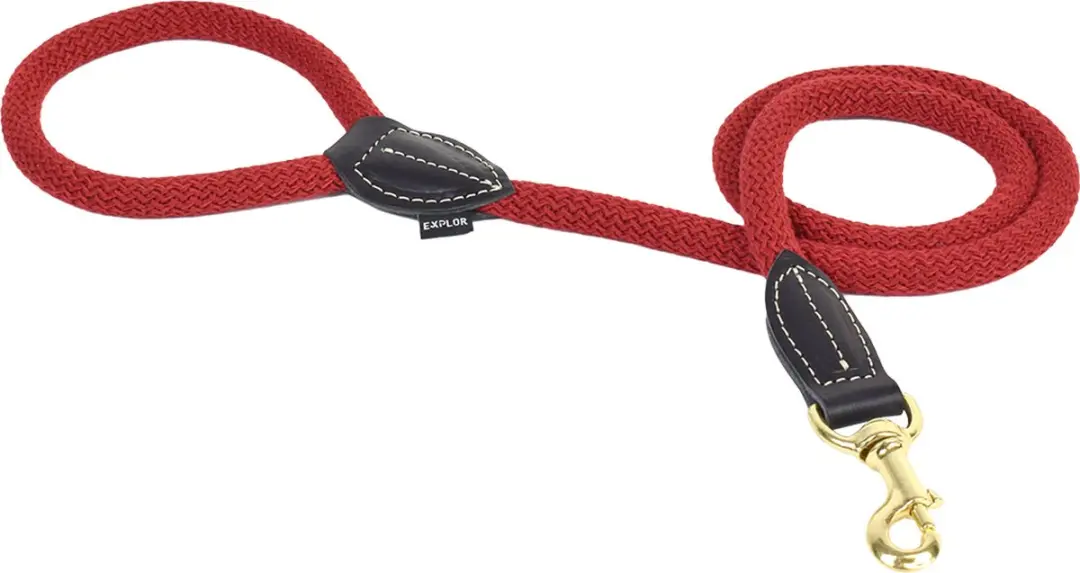 Duvo Duvoplus Explor Forest Uitlaatriem Hond - 115cm/14mm - Rood
