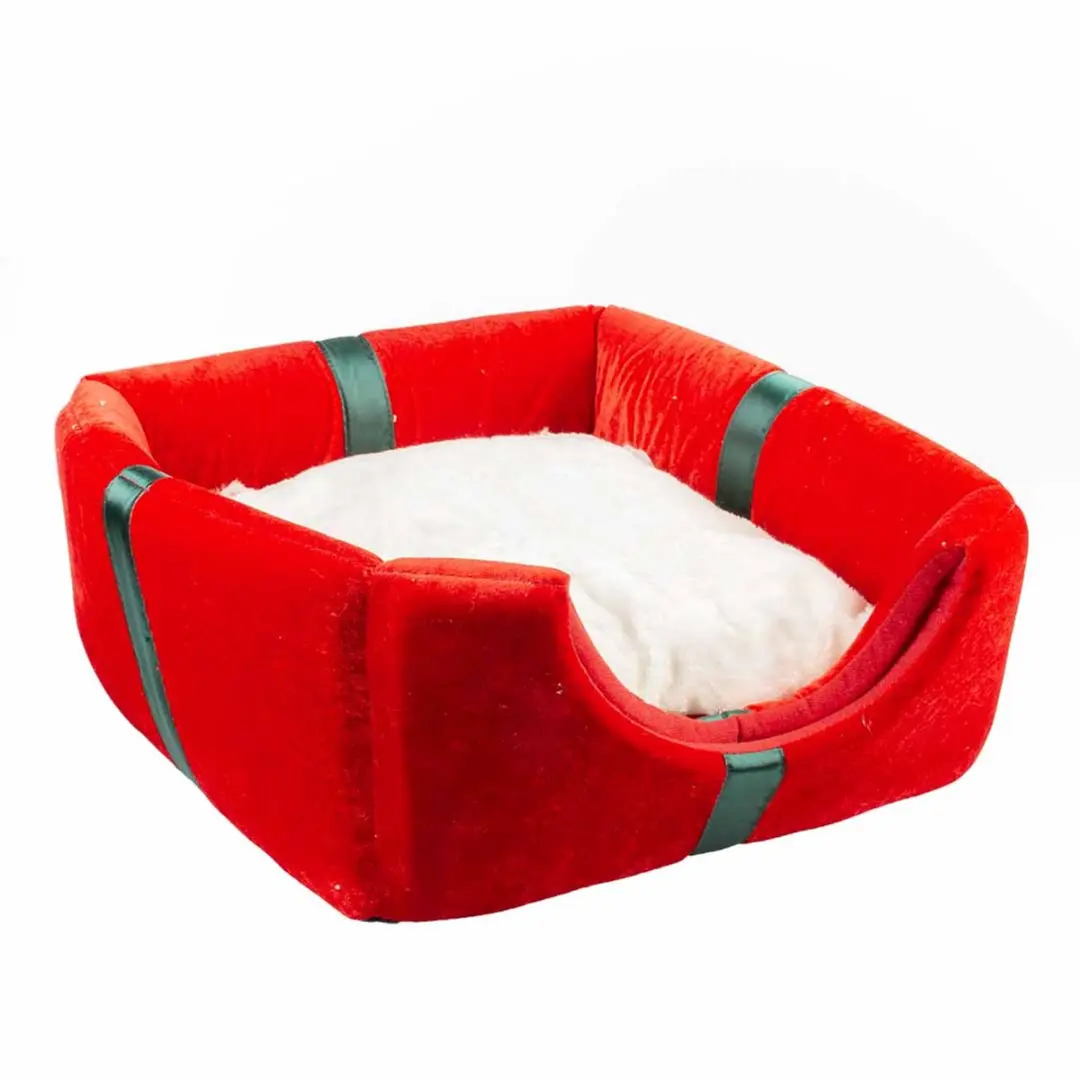 Duvo+ Xmas Cosy Huis 40x40x40cm - Rood