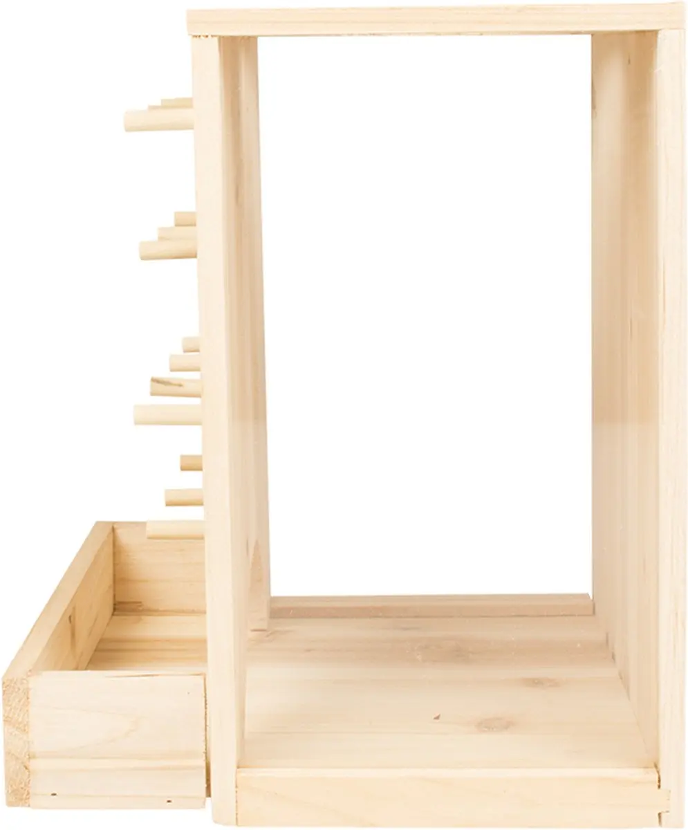 Houten klimmuur 25x25x30cm