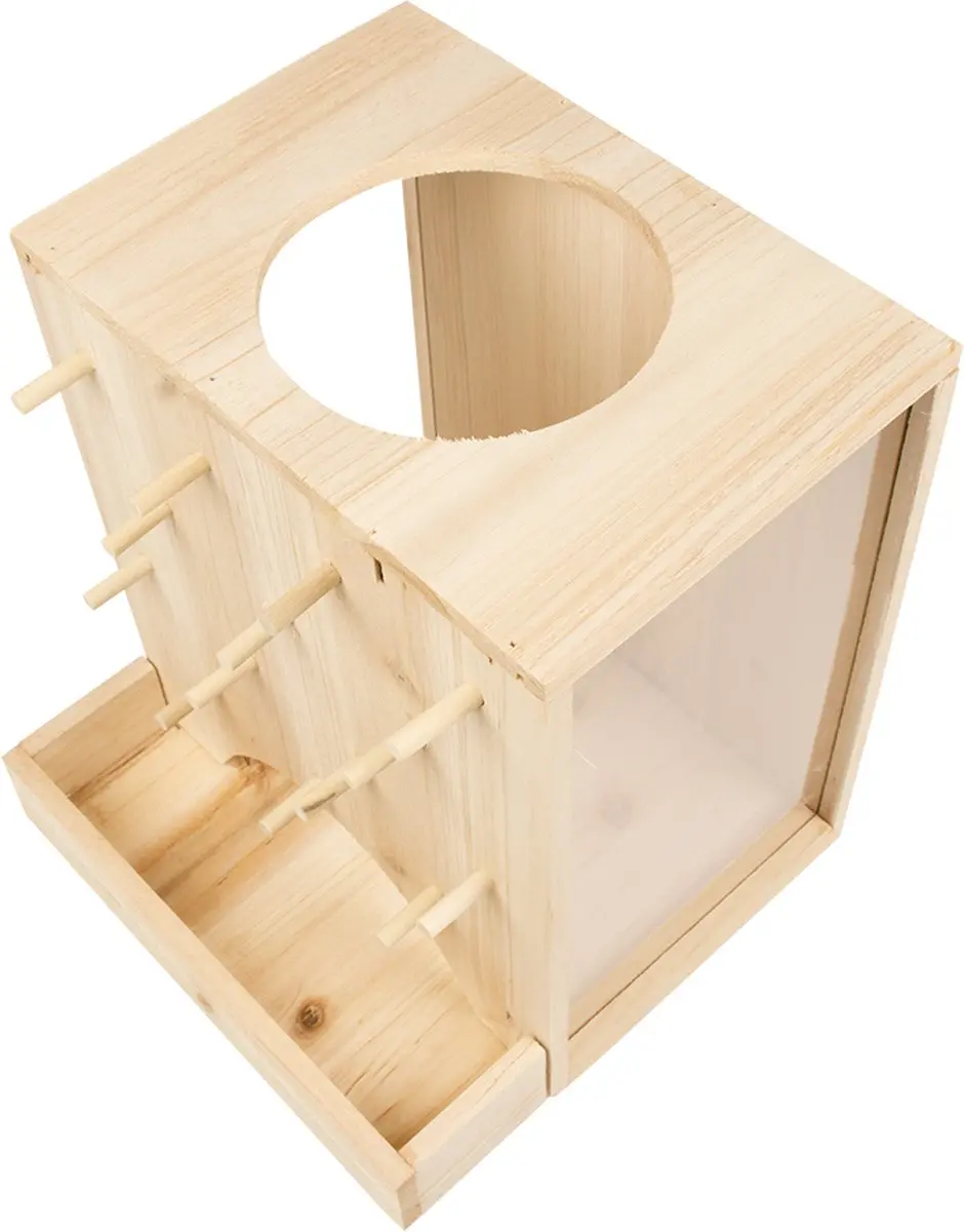 Houten klimmuur 25x25x30cm