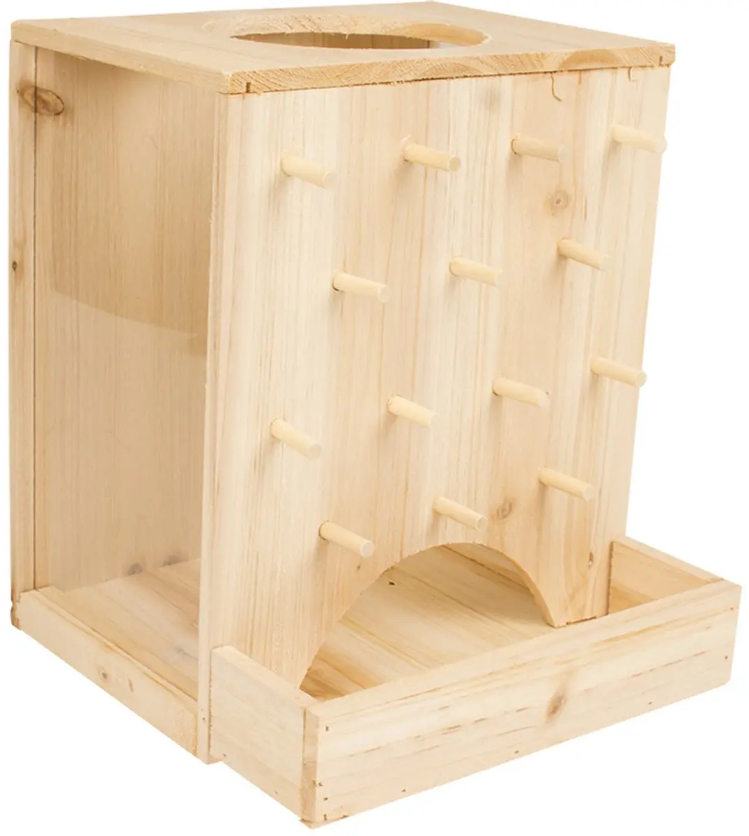 Houten klimmuur 25x25x30cm