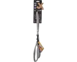 DuvoPlus Ultimate Fit Uitlaatriem Hond 160cm - 12mm Grijs