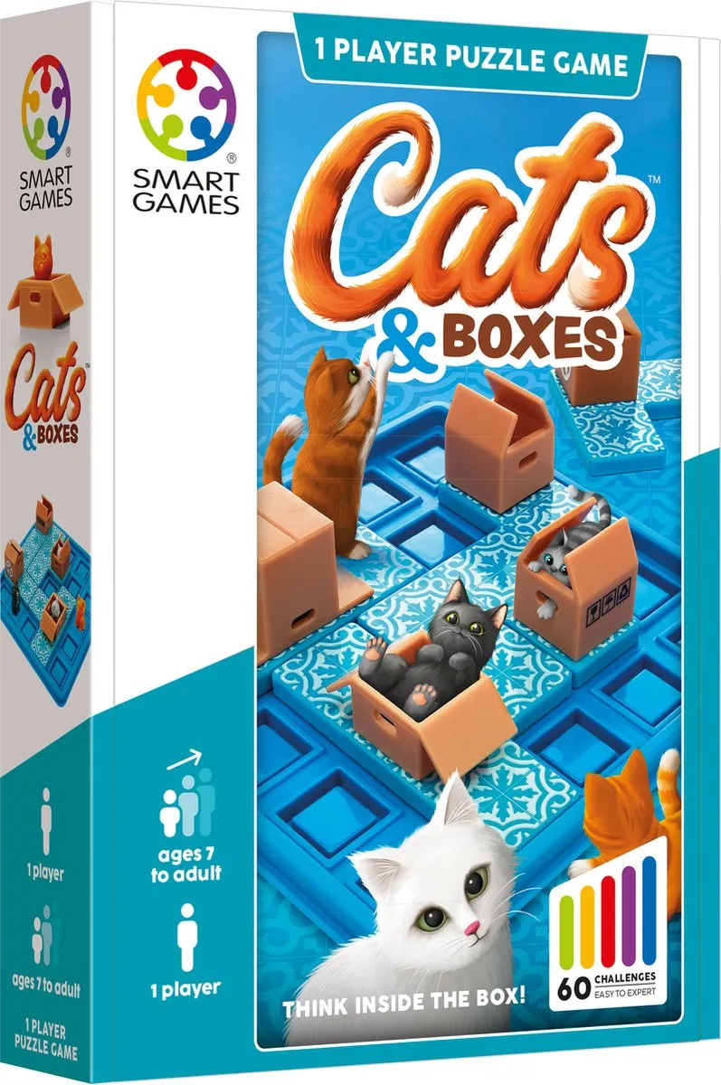 SmartGames Cats & Boxes SG 450 Denkspel - 60 Opdrachten