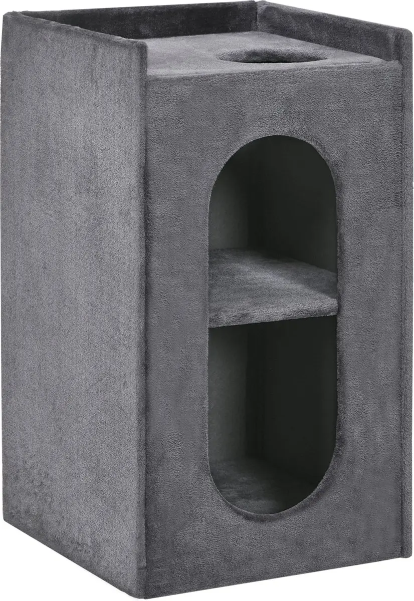 Pawhut Krabbak 45x45x81cm - Grijs - 3 Niveaus - afbeelding 6 van 6