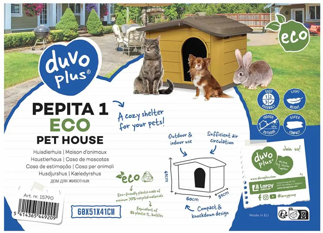 Hondenhok Pepita 1 eco honey