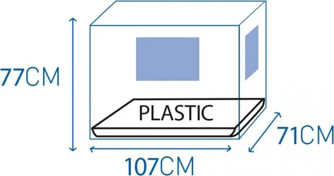 Draadkooi Topline 2 Deuren Plastic Schuif