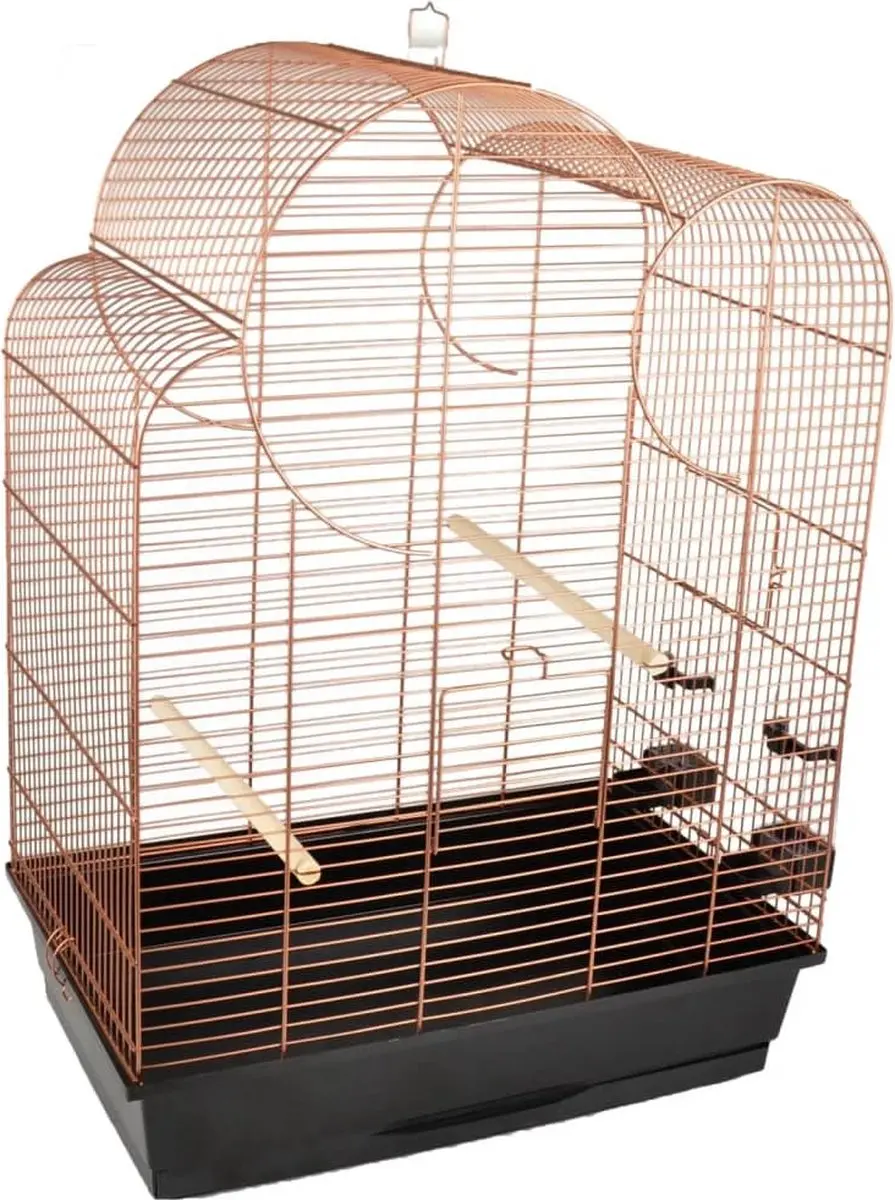 Flamingo Parkietenkooi Wammer 1 Zwart 54x34x75cm