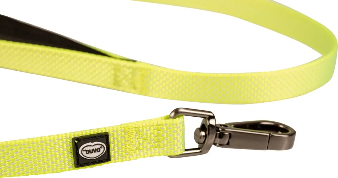 Duvo Duvoplus Uitlaatriem Hond Explor North Leiband Nylon L 100cm/20mm - Neon Geel