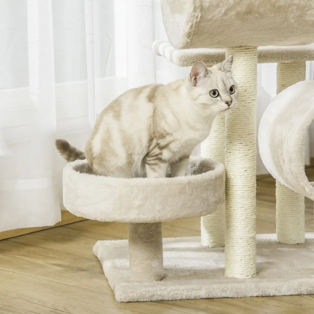 Pawhut Kattenboom D30-191 - 5 Niveaus - 4 Ligplekken