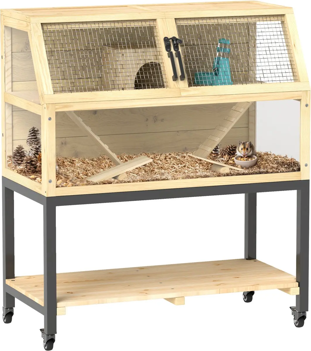 Pawhut Zwerghamsterkooi 87x43x101cm