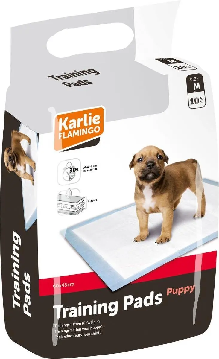 Flamingo Puppy Trainingsmat - 10 Stuks 60x45cm Wit