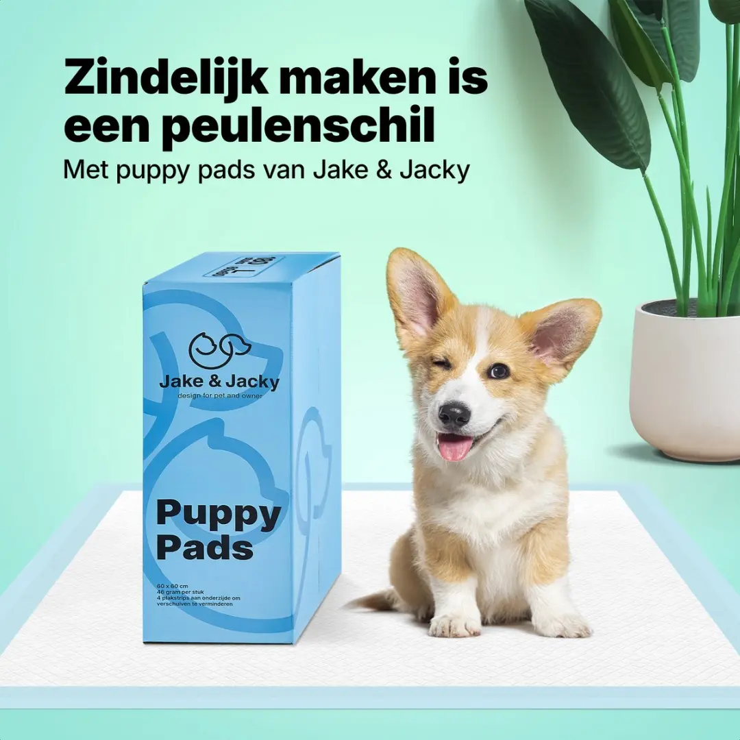 Jake and Jacky Puppy Training Pads 180 Stuks - 60x60cm Wit