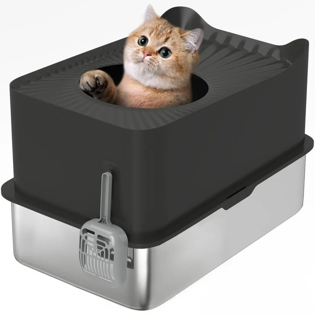 Pawhut Kattenbak 60x40x38cm
