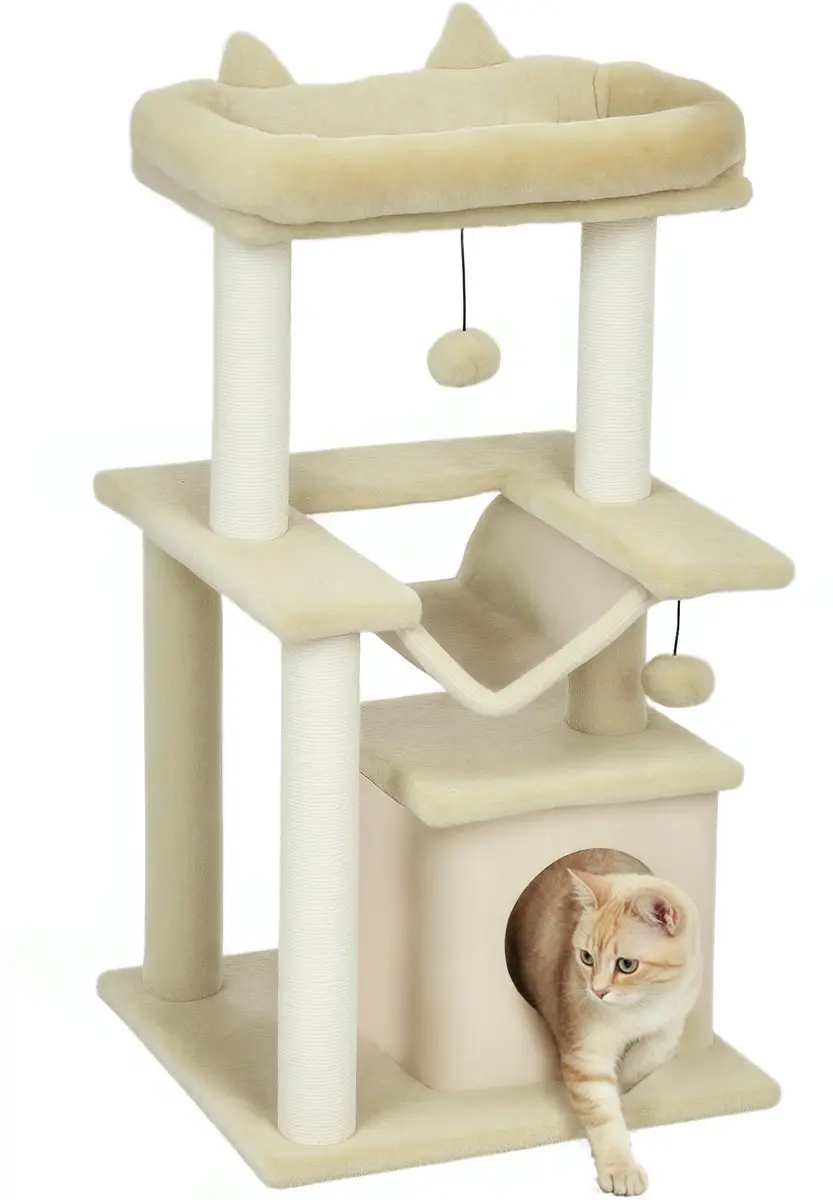 Pawhut Kattenkrabpaal 90cm