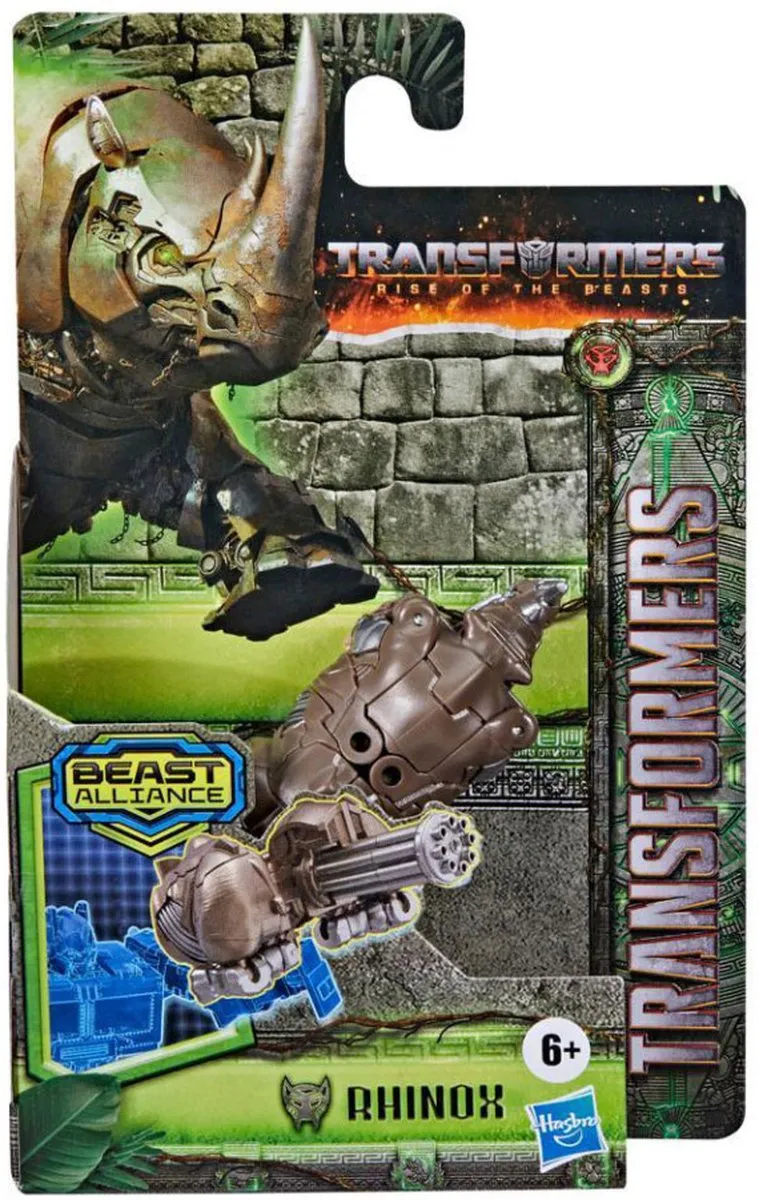 Hasbro Transformers Rise of the Beasts Beast Alliance Battle Masters Rhinox 8cm Actiefiguur - Multicolor - afbeelding 3 van 6