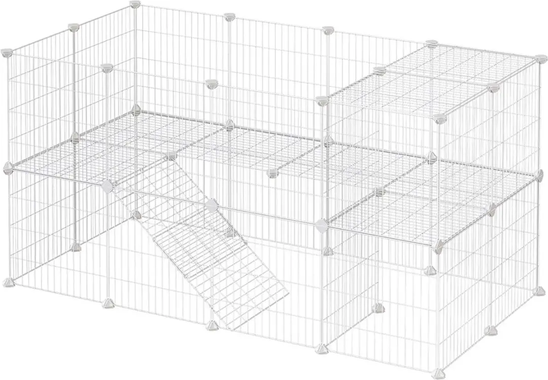 Songmics Uitloophok 2 verdiepingen 143x73x71cm