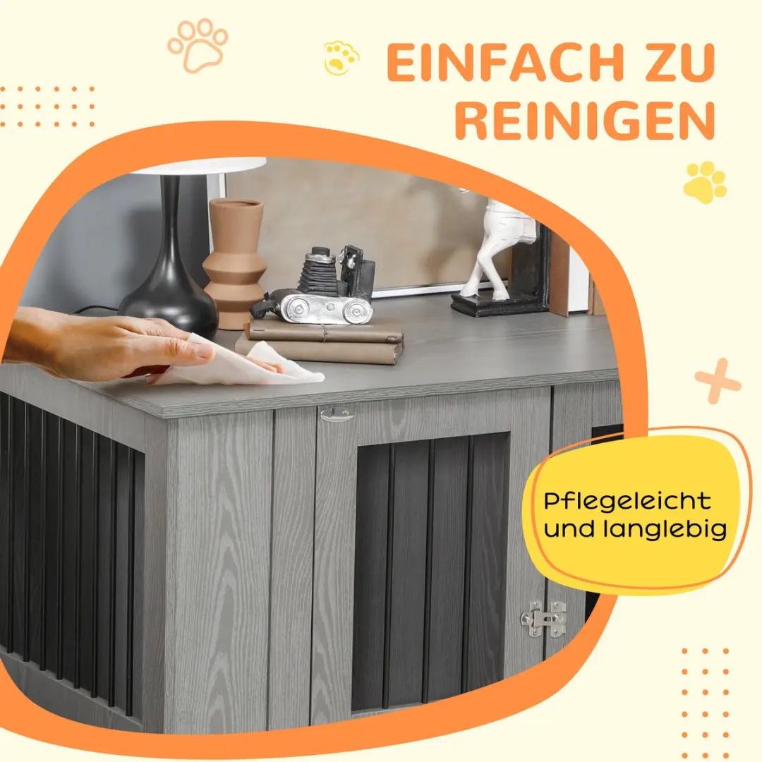 Pawhut Hundekäfig D02-074V81 - Grijs