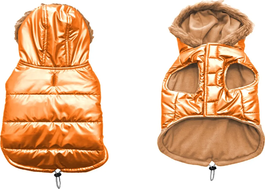 Duvo Duvoplus Hondenjas Puffer XL 70cm - Oranje