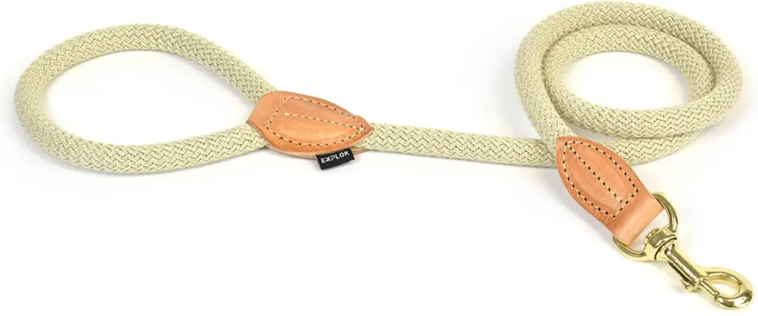 Duvo Duvoplus Explor Forest Uitlaatriem Hond - 115cm/14mm Beige