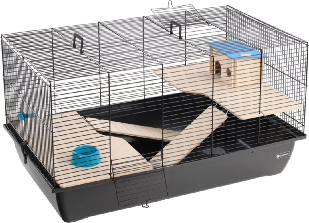 Flamingo Chipper Hamsterkooi - Zwart