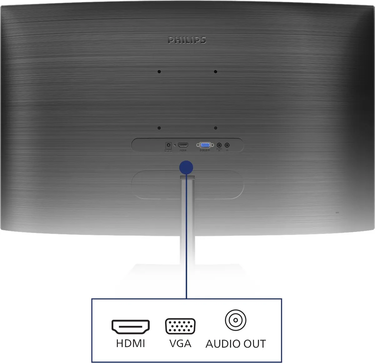 Philips 241E1SCA Curved Monitor 24 Inch - afbeelding 6 van 6