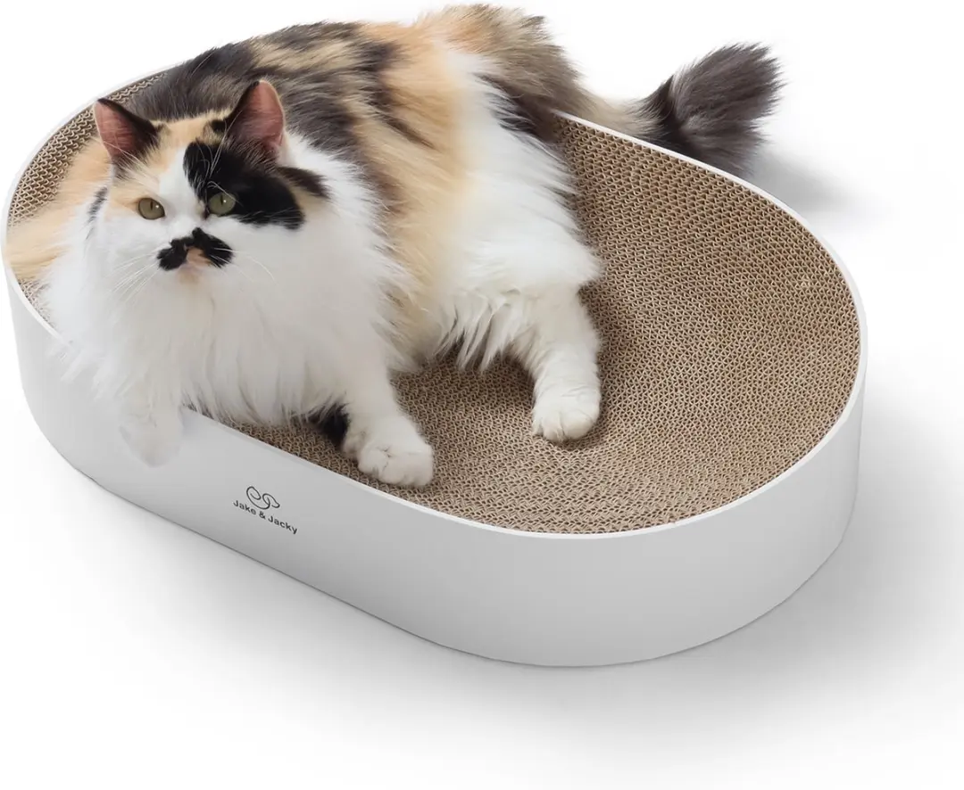 Jake and Jacky Krabkarton Kattenbed 55x35x10cm