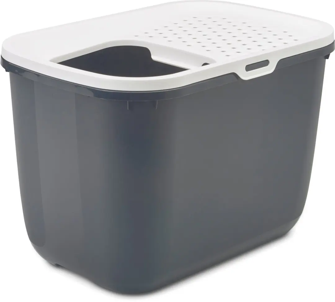 Savic Hop In Kattenbak Antraciet/Wit 58,5x39x39,5cm