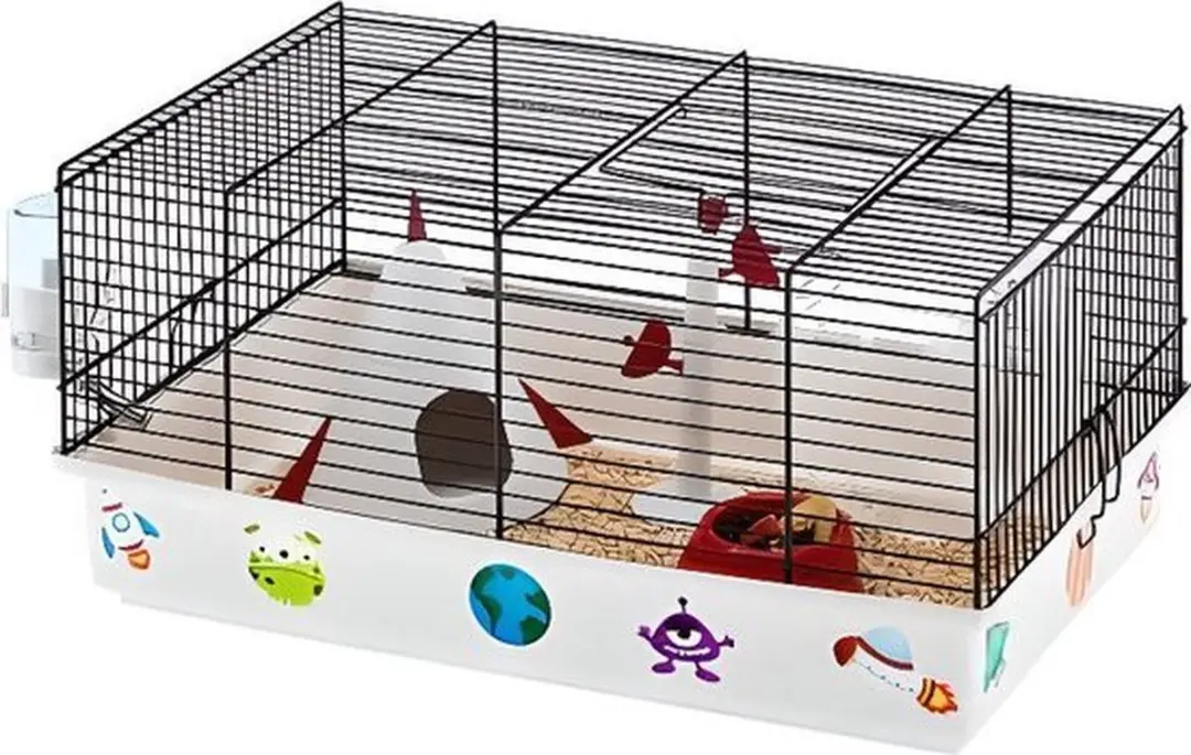 Ferplast Hamsterkooi Criceti 9 Space 46x29,5x23cm - Zwart