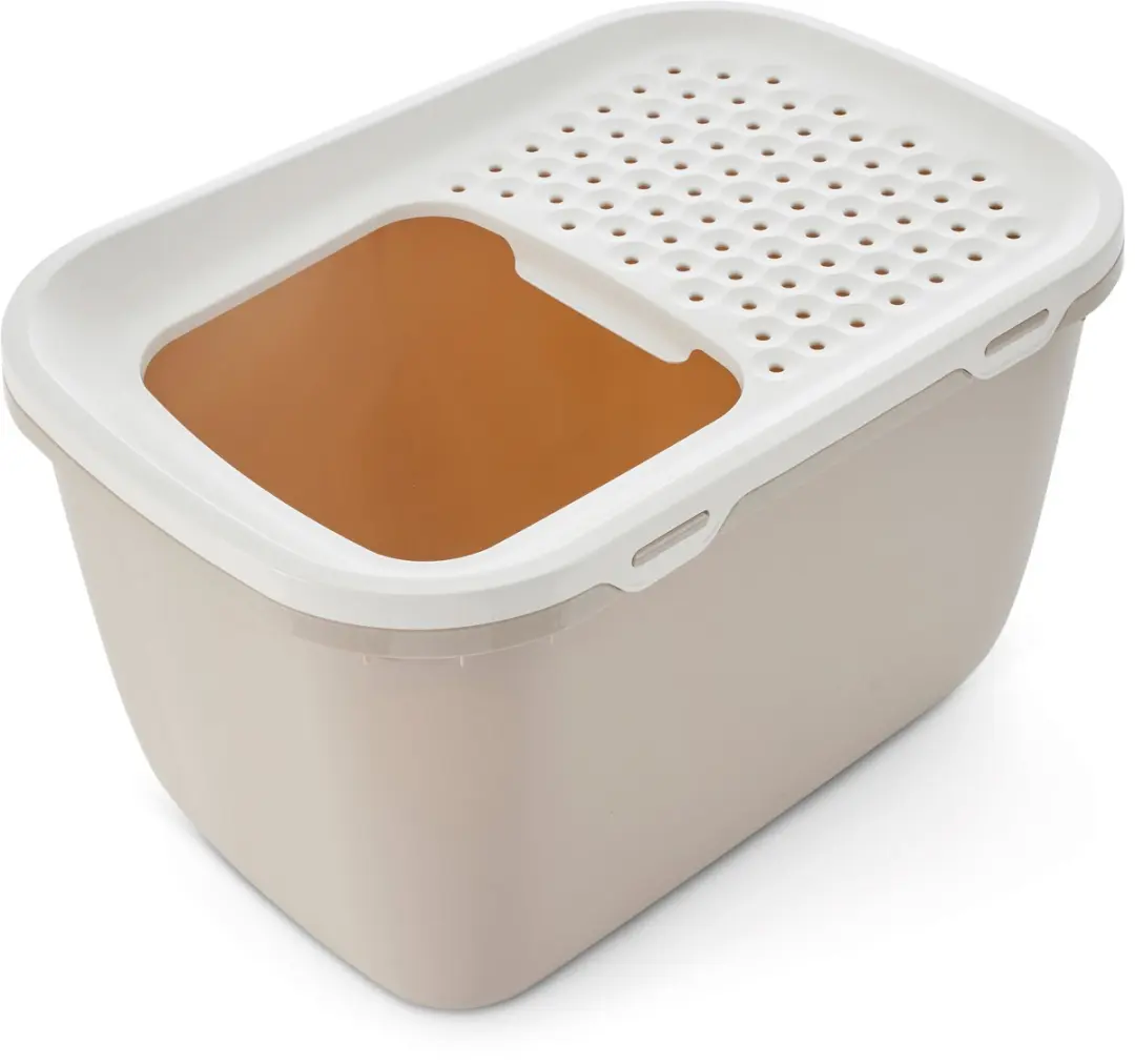 Savic Hop In Giant Kattenbak - 74x49,7cm - Mokka/Wit