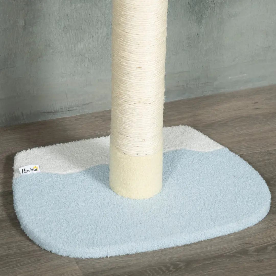 Pawhut Krabpaal 47x34x260cm Geel - 4 Ligplekken