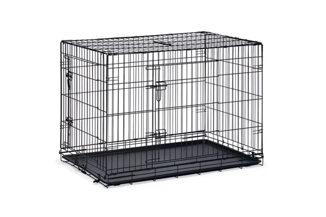 Beeztees Hondenbench XL - 2 Deuren - 107x70x76cm - Zwart
