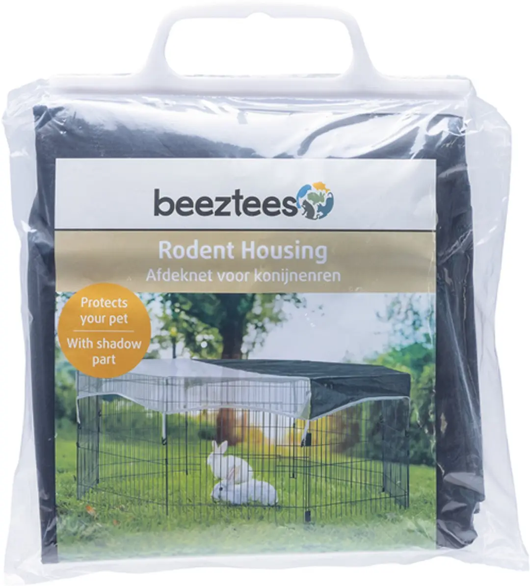 Beeztees Afdeknet Konijnenren XL - 155cm - Zwart