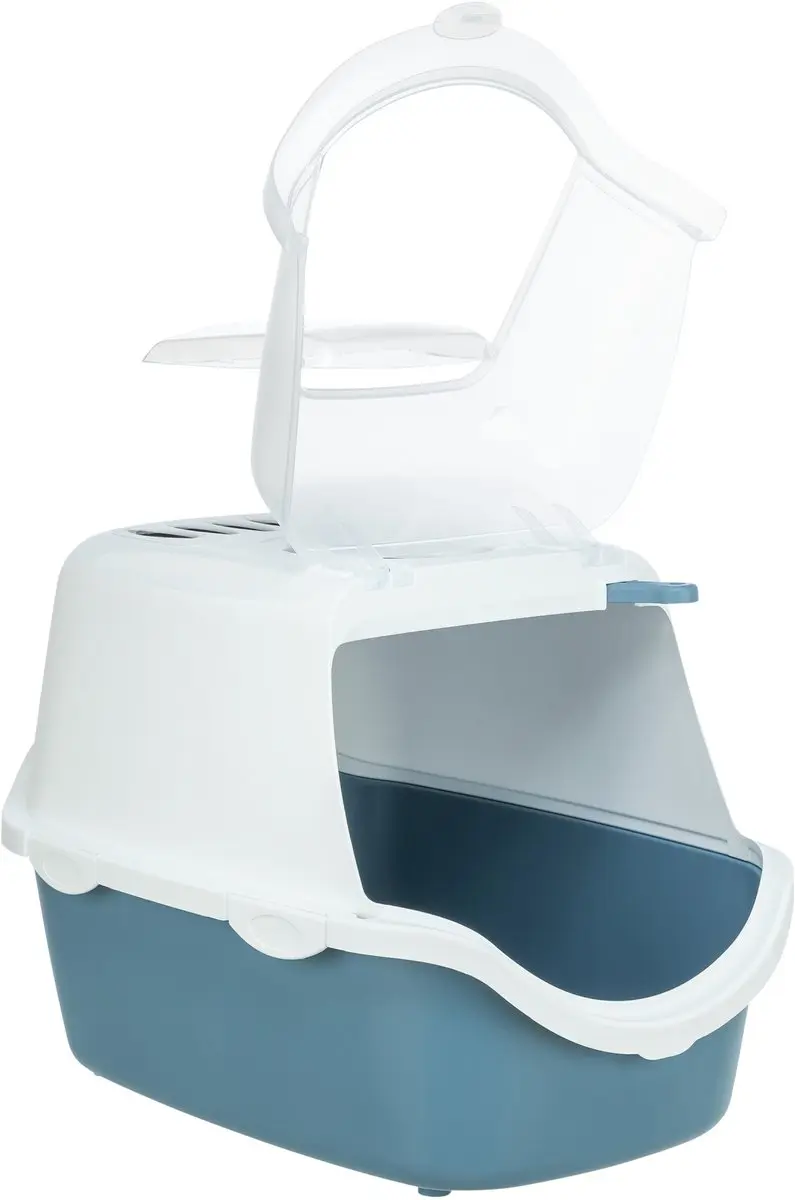 Trixie Vico Kattenbak Open Top - 56x40x40cm - Blauwgrijs/Wit