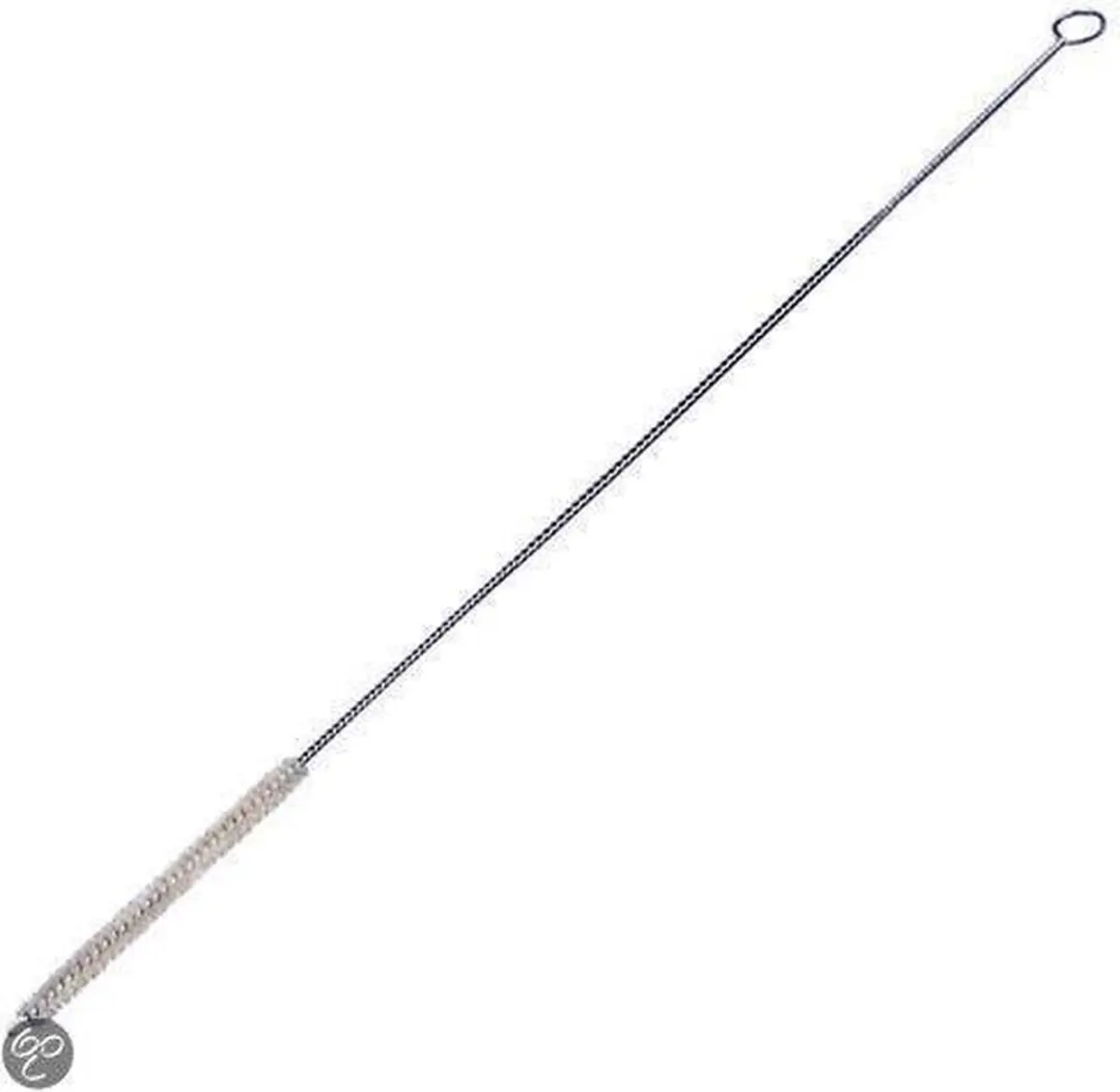 Kerbl Slangwisser-borstel 155cm - Beige/Zilver