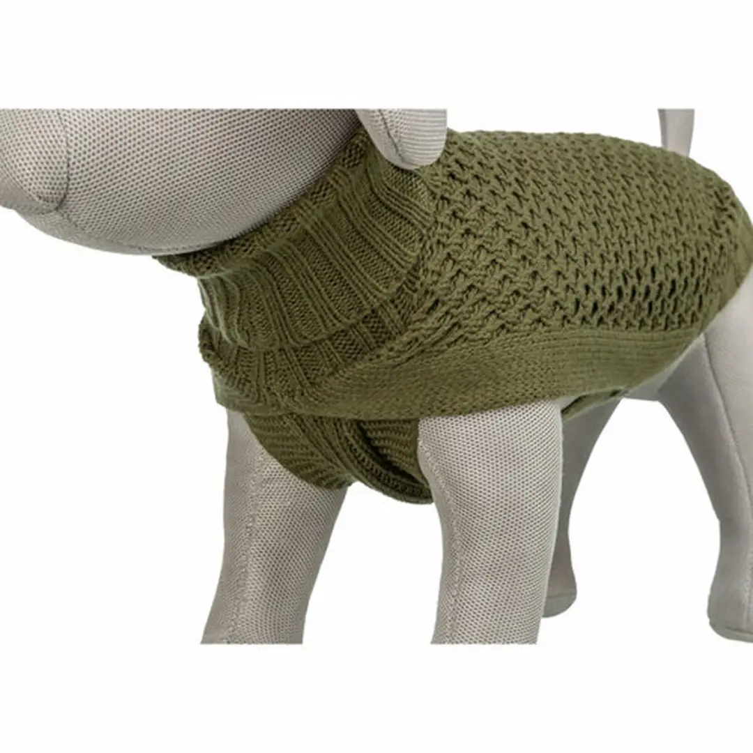 Trixie Hondentrui Olijfgroen 36cm - Katoen/Wol/Polyamide - afbeelding 6 van 6