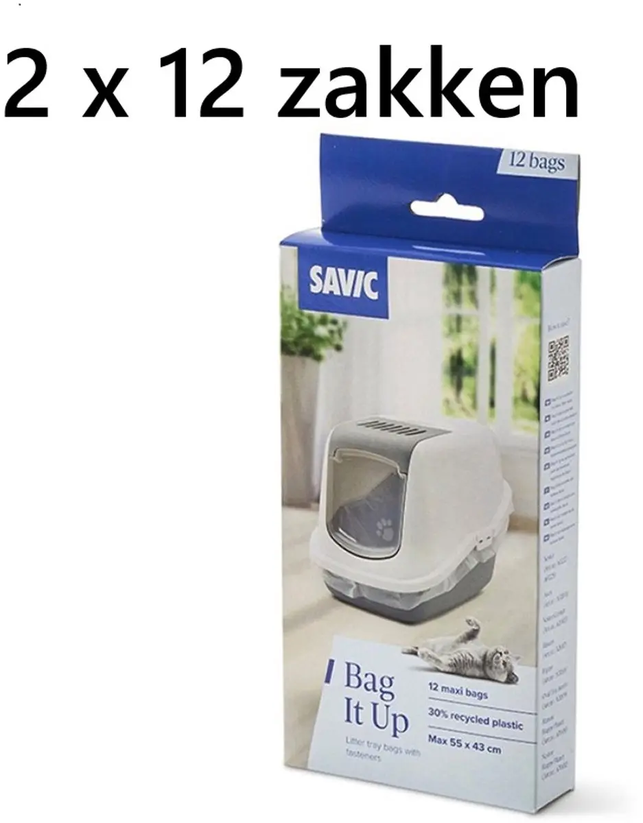 Savic Maxi Kattenbakzakken 24 Stuks