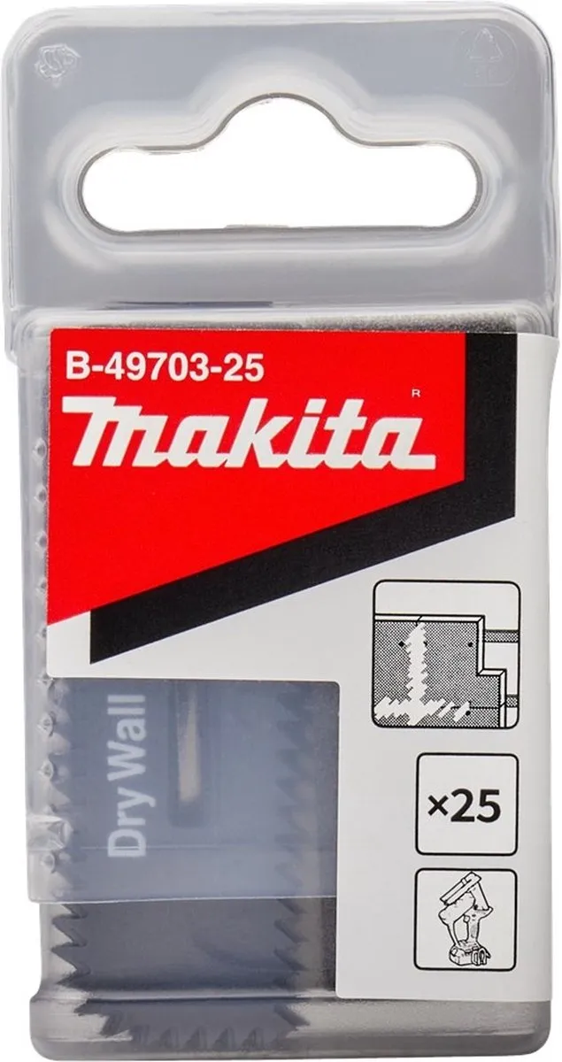 Makita Zaagblad B-49703-25 Gips - 55x18x0,55mm