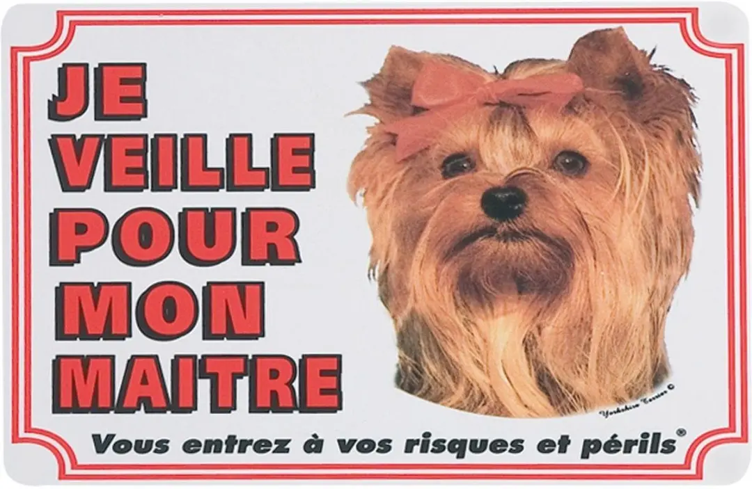 Flamingo Yorkshire Terrier Hondenwaakbord