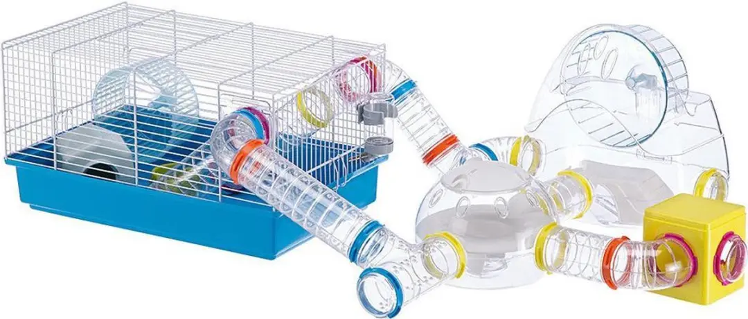 Ferplast Paula Hamsterkooi - 46x29,5x24,5cm - Blauw