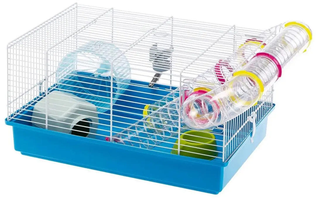 Ferplast Paula Hamsterkooi - 46x29,5x24,5cm - Blauw