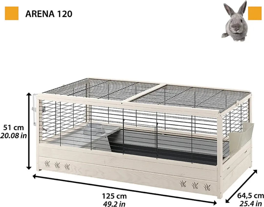 Ferplast Konijnenhok Arena 120 - 125x64,5x51cm
