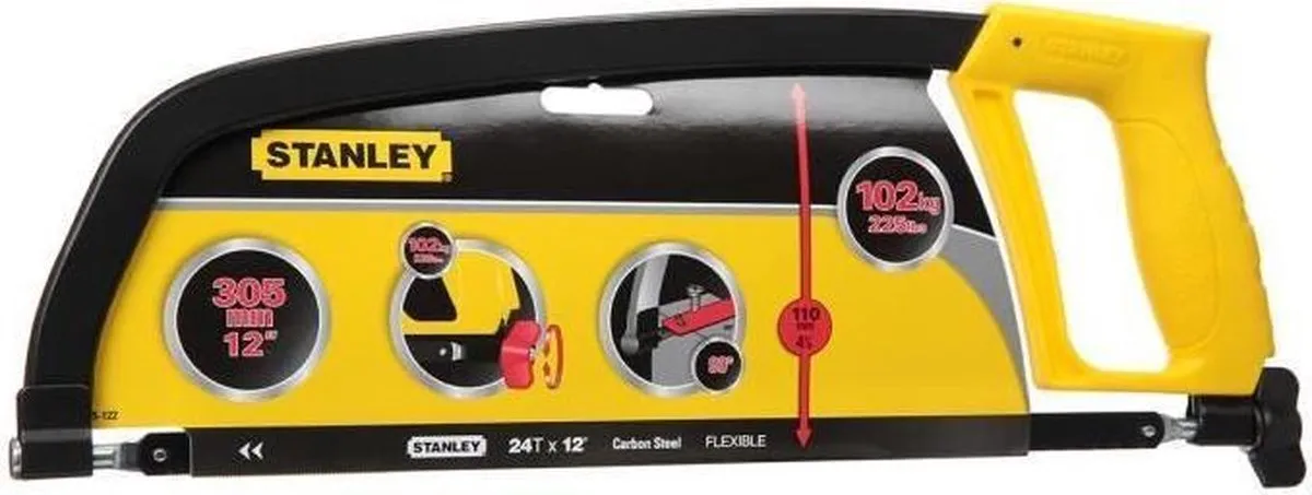 Stanley Metaalzaagbeugel 300mm 24T/inch 1-15-122