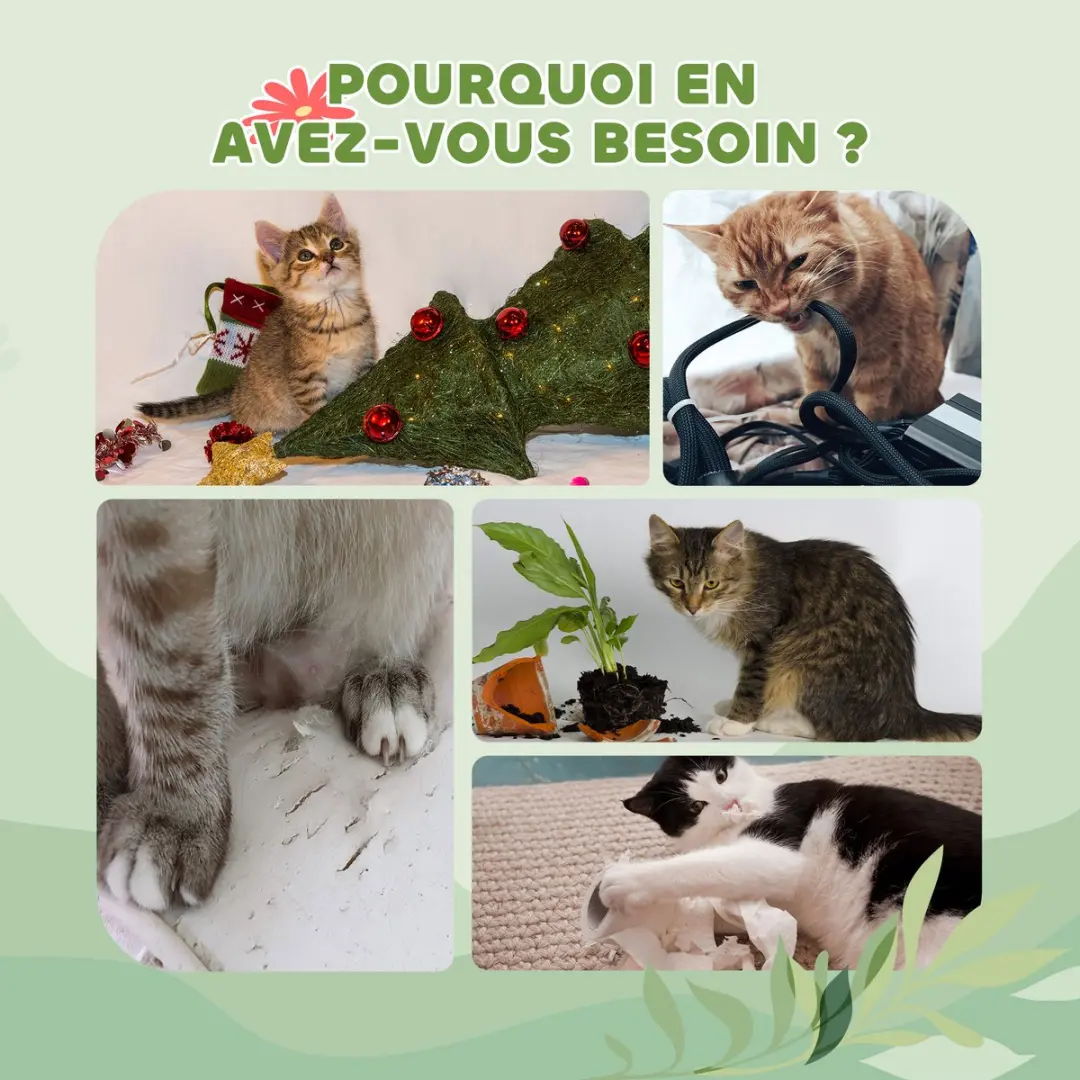 Pawhut Kattenkrabpaal 48x30x255cm - 4 Niveaus - Grijs