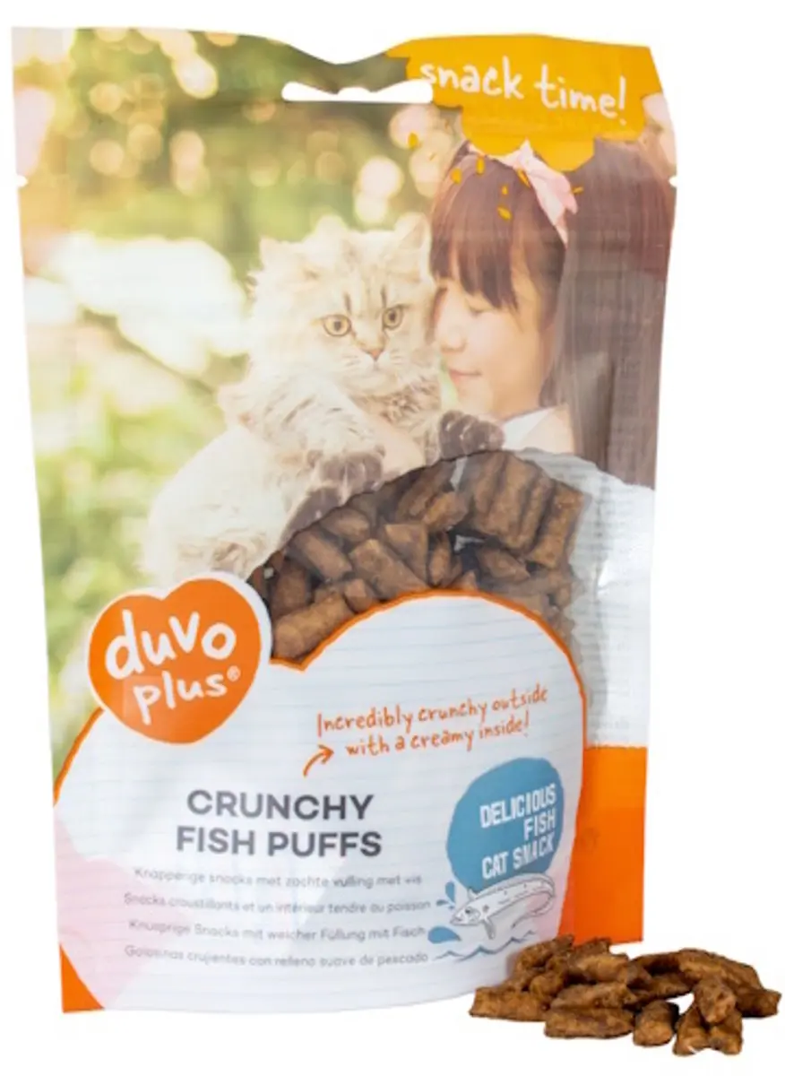 Duvo Knapperige Vis Puffs 50g