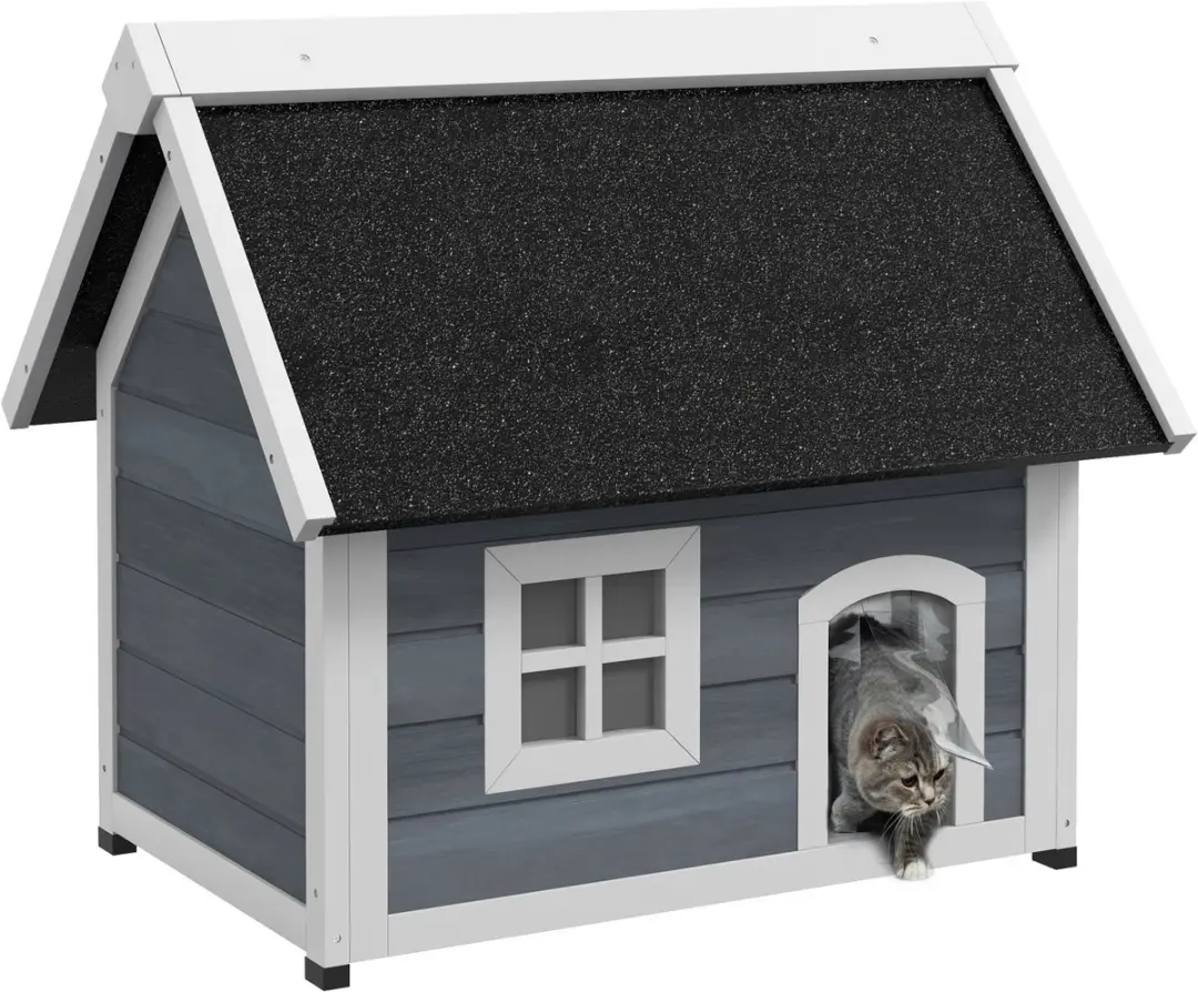 Pawhut Kattenhuis Outdoor 77x57,5x68cm