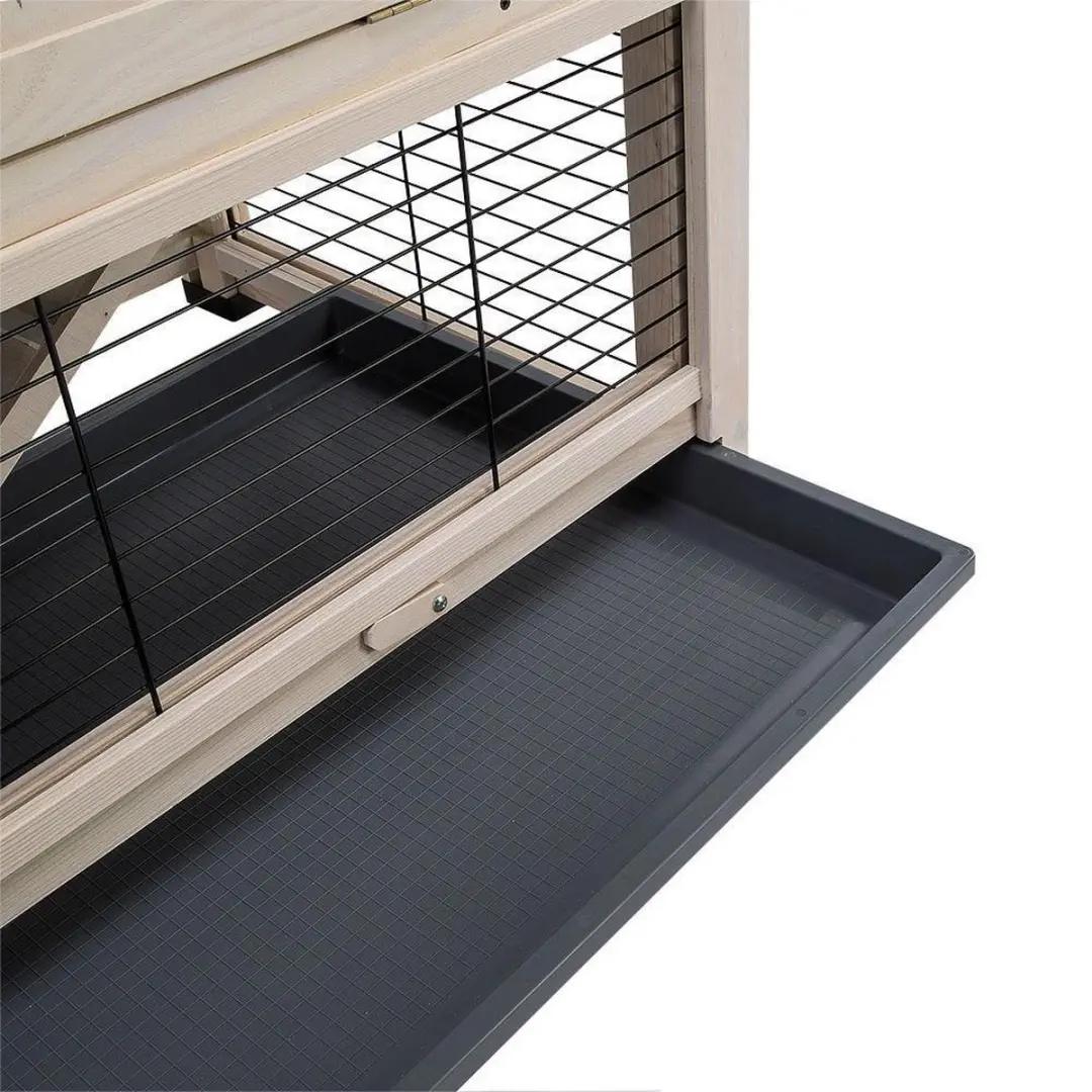 Ferplast Cottage Konijnenhok 2-Verdiepingen 108x59x102cm - Wit